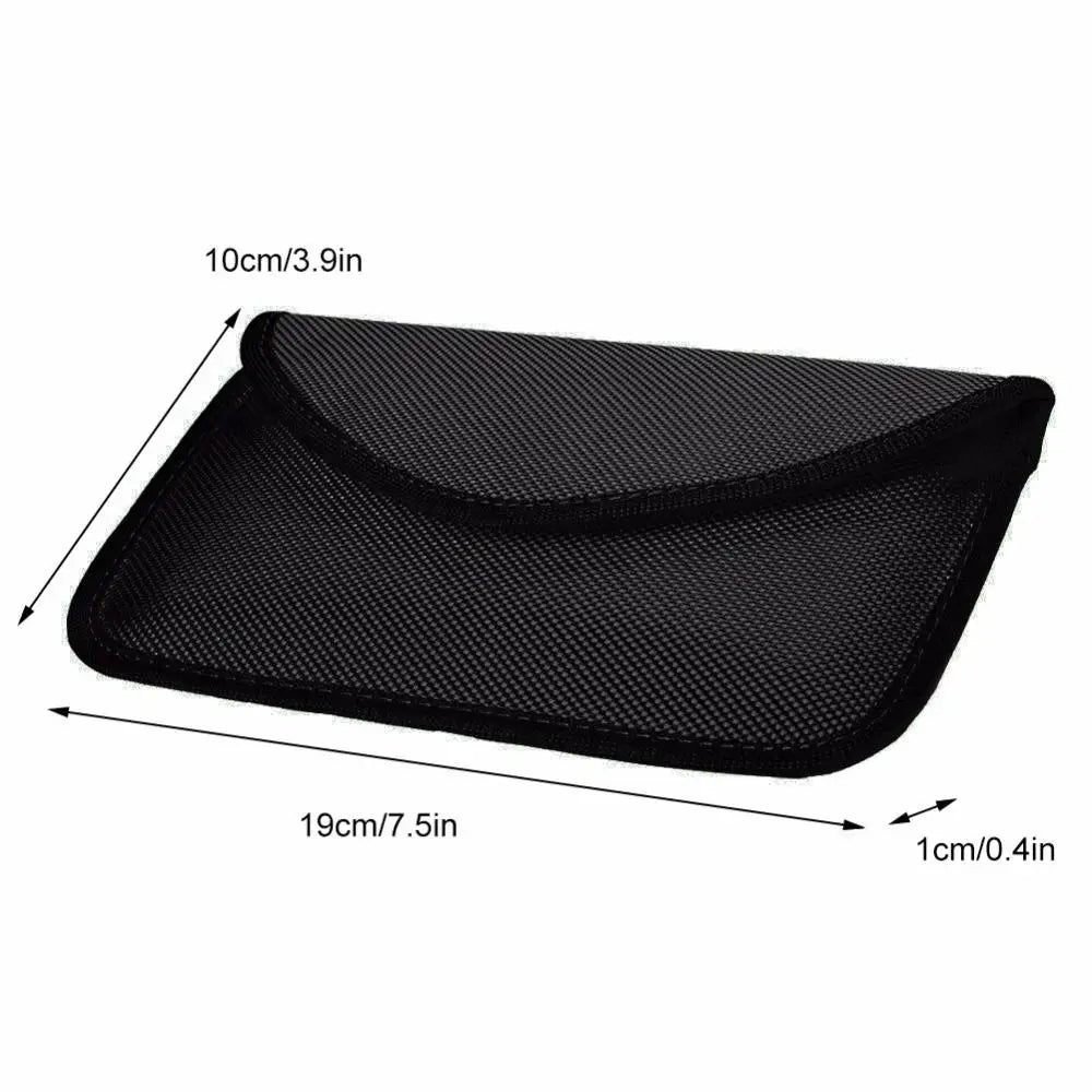 Double Layer Signal Blocker Bag - Anti-Radiation GPS Phone Shielding Pouch for ID Card Storage & Anti-Tracking