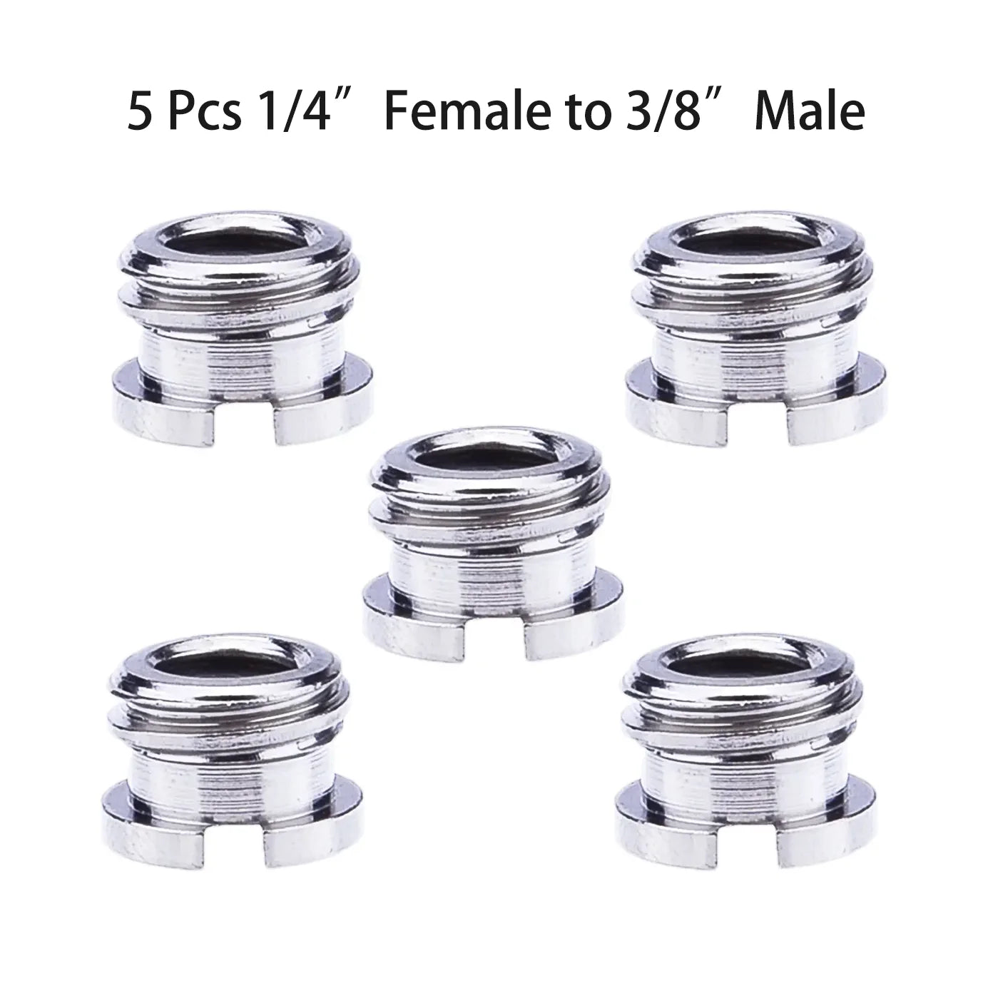 1/4" to 3/8" Female Screw Adapter – Metal Spigot Stud Male Converter for Flash, Light, Tripod & Photo Studio Accessories