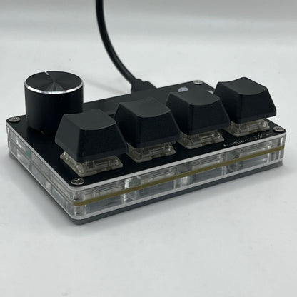 SayoDevice O3C++ OSU Keyboard | 4+4 Keys with OUTEMU Magnetic Pink Switches, Rapid Trigger, Knob & Screen, Copy Shortcut