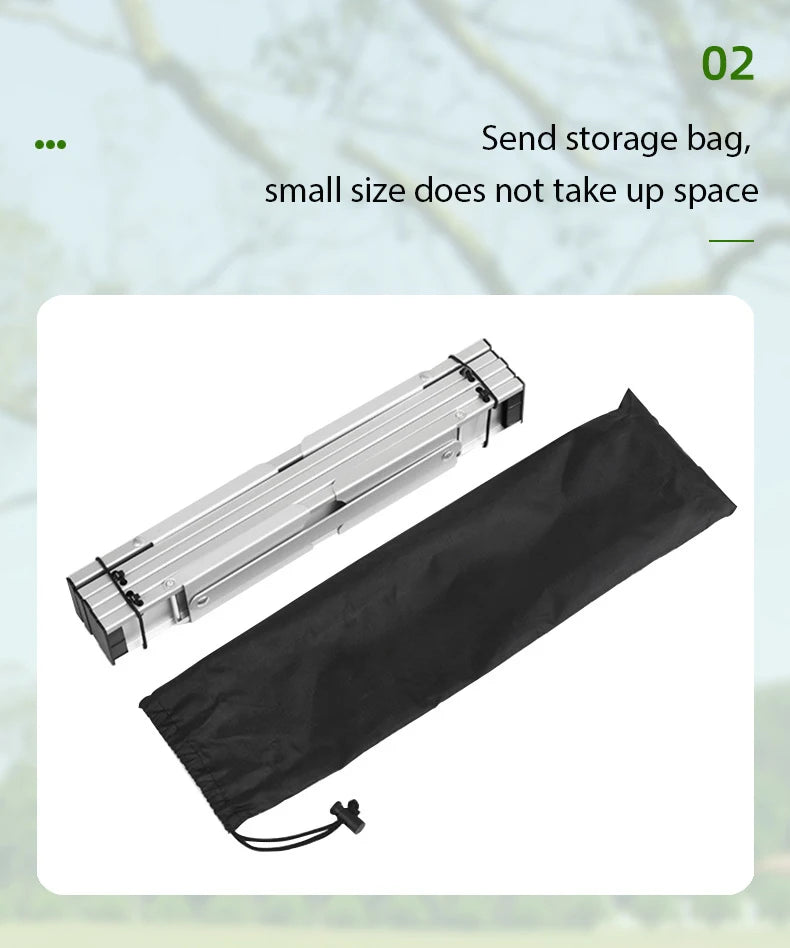 WESTTUNE Mini Camping Table – Ultralight Portable Aluminum Folding Table for Backpacking, Picnic & BBQ