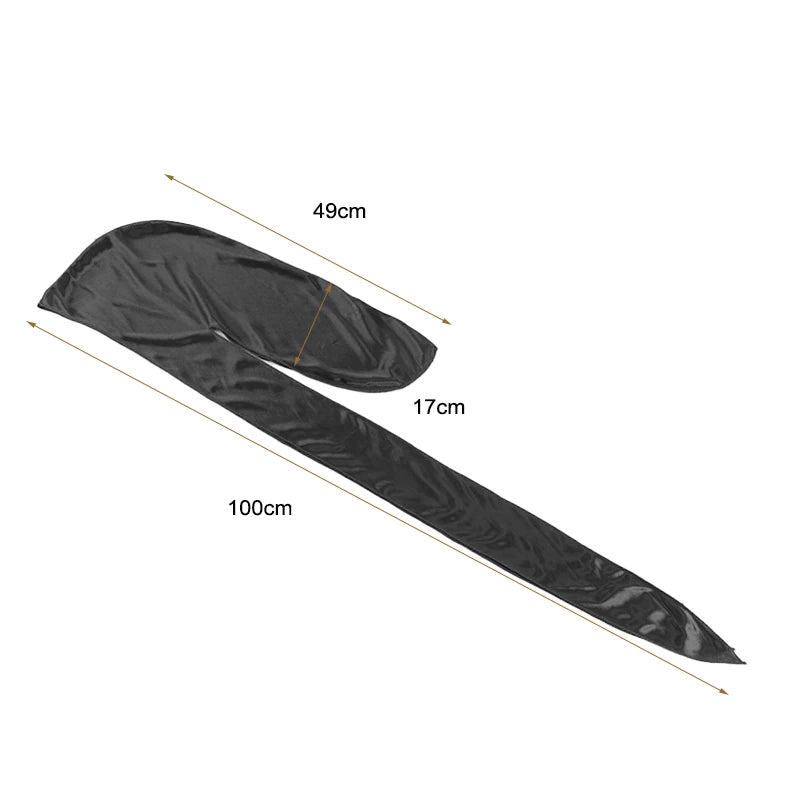 Unisex Silky Long Tail Durag Pirate Hat – Fashion Headwrap, Turban, Bandana, Cap for Women & Men, Hijab Hair Accessories