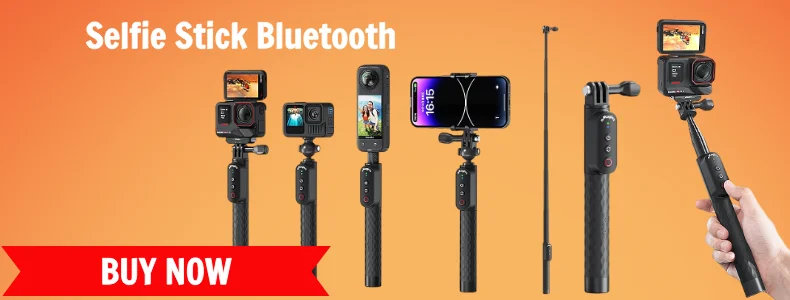 aMagisn 3M Invisible Selfie Stick - 1.2M Carbon Fiber Telescopic Monopod for DJI, GoPro, Insta360 X3/X4 Accessories