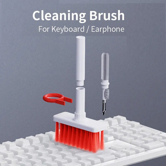 5-in-1 Keyboard Cleaning Brush Kit – Keycap Puller & Earbuds Cleaner for AirPods Pro 1/2/3, Bluetooth Earphones, and Case Cleaning Tools