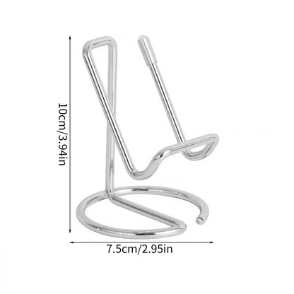 Desktop Metal Phone & Business Card Holder – Office Stand Organizer for Name Cards