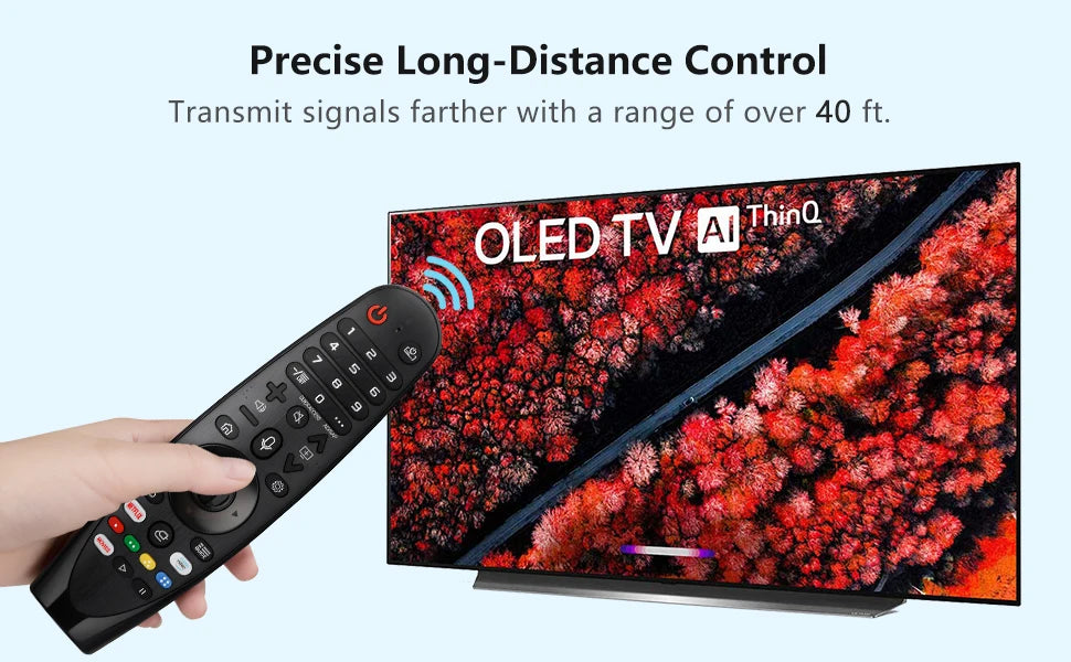 Voice Magic Remote AKB75855501 – Replacement for LG Smart TV (2018-2020), with Pointer Function, Compatible with AN-MR20GA, MR19BA, MR18BA