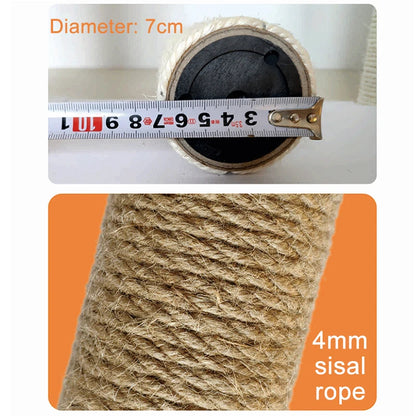 Cat Scratching Post Replacement – Sisal Rope DIY Cat Tree Tower Climbing Frame & Furniture Protector