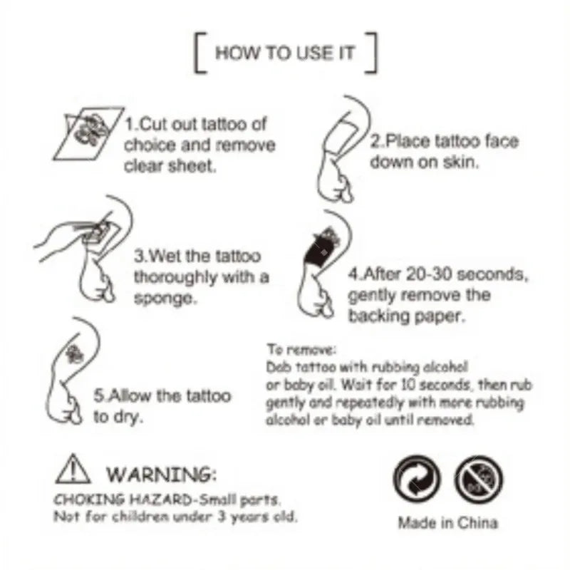 20PCS K-Pop Demon Hunters Temporary Tattoo Stickers – Cute Waterproof Cartoon Party & Christmas Gift