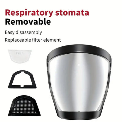 Anti-Fog Protective Face Shield - Comfortable Welding Mask with Transparent Helmet, Dust-Proof and Anti-Splash Eye Protection