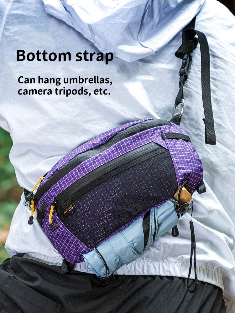 HIKEMAN Waterproof Outdoor Hiking Chest Bag – Large Capacity Crossbody Pack for Cycling, Camping & Travel