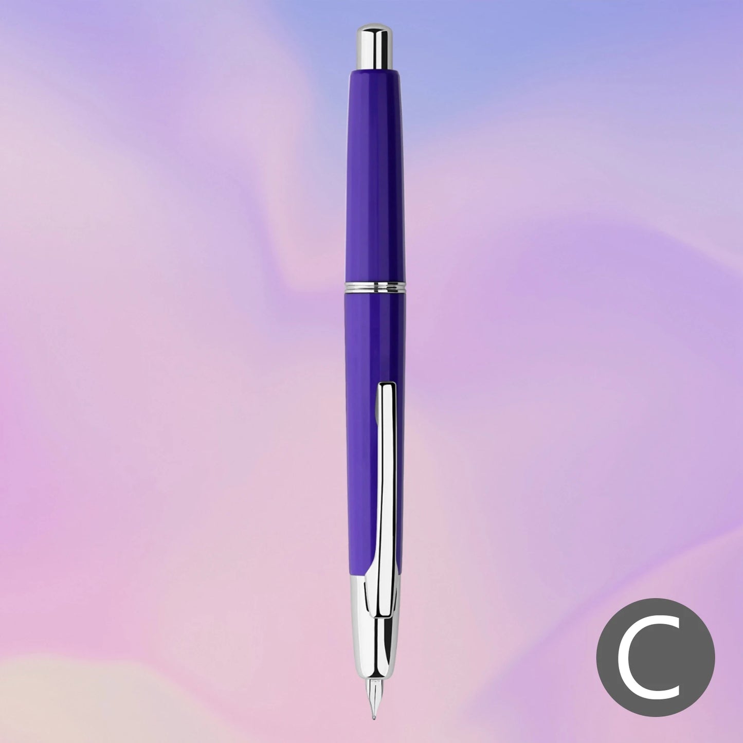 MAJOHN A2 Press Fountain Pen - Retractable EF Nib 0.4mm Resin Ink Pen with Converter, Lighter than A1, Perfect for Writing and Christmas Gift