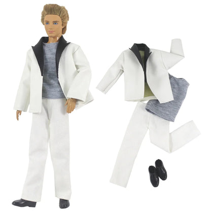 1 Set 12" Ken Doll Clothes — Leather Outfit with Multiple Styles to Choose From