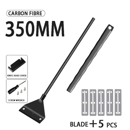 Fish Tank Cleaning Tool – Dual-Use Glass Algae Scraper for Sand & Algae Removal, 5 Blades Aquarium Cleaner