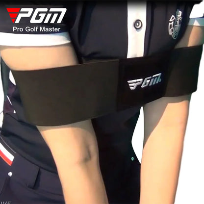 PGM Black Golf Swing Practice Guide – Outdoor Training Aid with Corrective Armband Belt JZQ005
