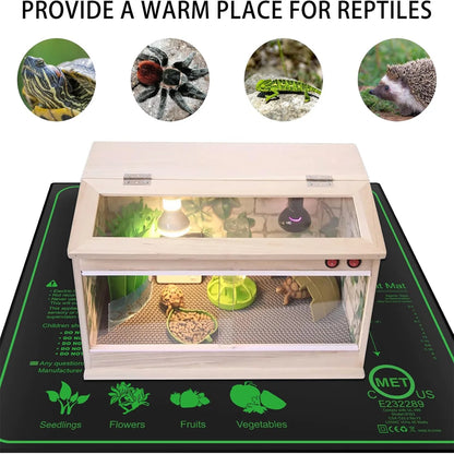 10/25/50CM Seedling Heat Mat — Indoor Plant Germination & Propagation Heating Pad with EU/US/UK Plug