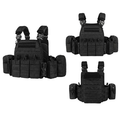 YAKEDA Quick Disassembly 6094 Training Vest – Adjustable Protective Airsoft Plate Carrier Chest Rig