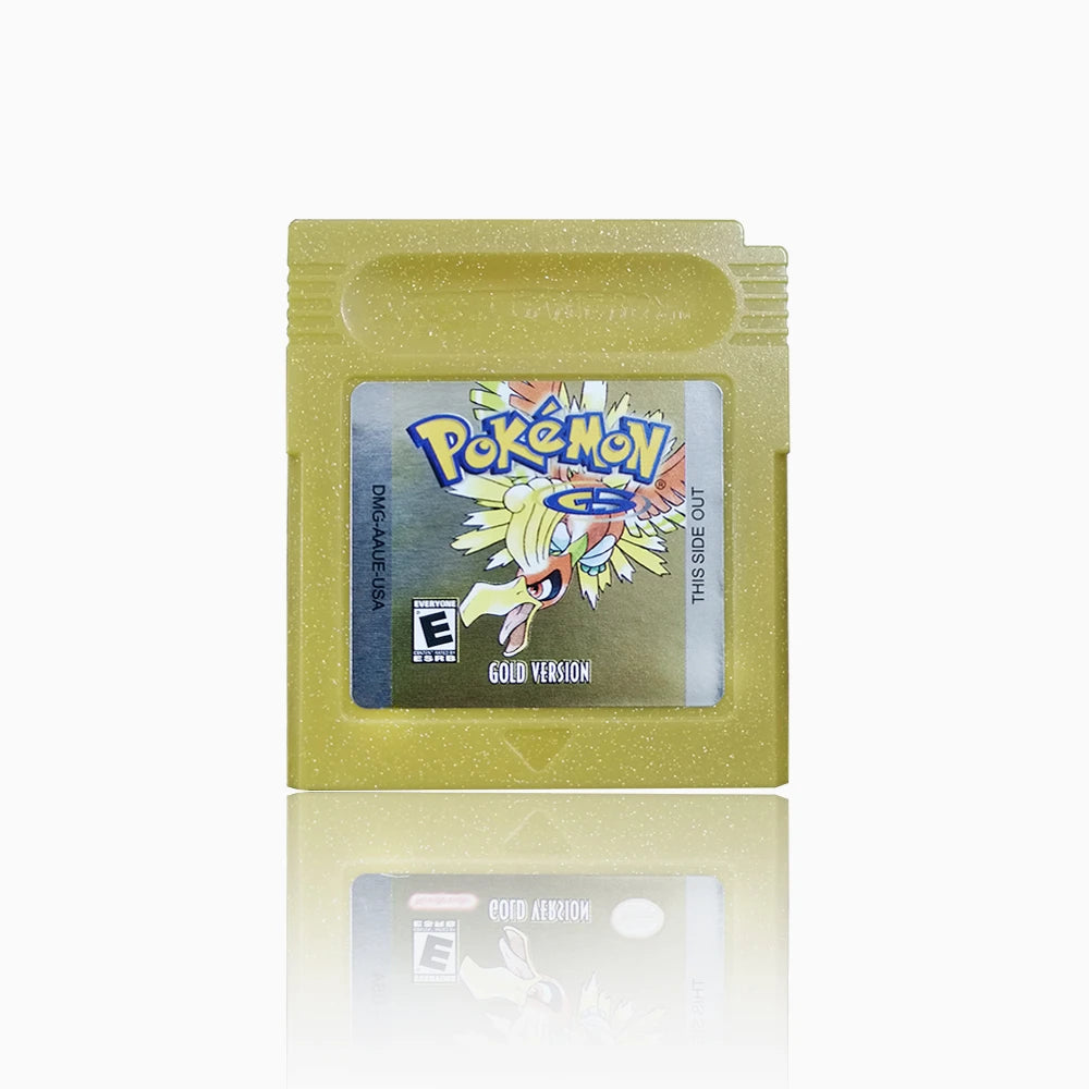 16-Bit GBC Game Cartridge – Pokémon Series Blue, Crystal, Gold, Green, Red, Silver, Yellow (USA Version)