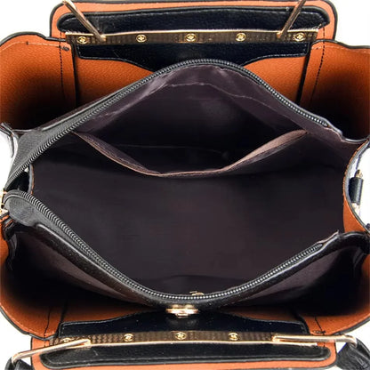 Luxury Women’s Leather Handbag – Large Capacity Shoulder & Crossbody Designer Bag