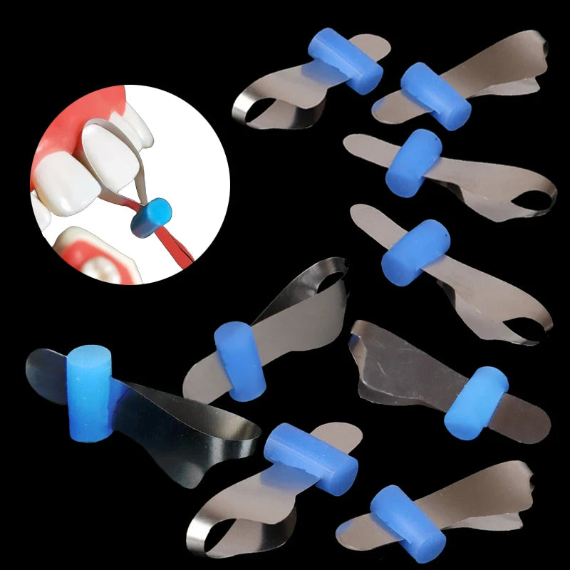 Dental Twin Anterior Matrix Orthodontic Contoured Metal Matrices – Polyester Dentist Matrix Materials