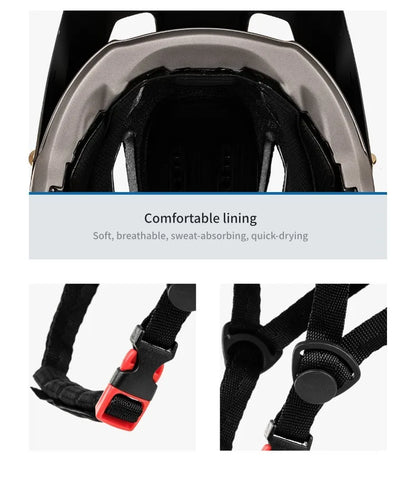 BATFOX Ultralight Bike Helmet – Molded Mountain & Road Helmet for Men, DH AM Cycling Equipment, Casco Ciclismo Bicicleta