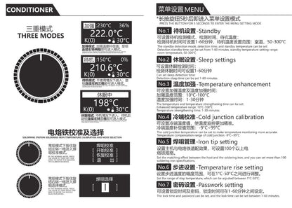 T12 75W Digital Soldering Iron Station – Adjustable Temperature Control, Welding & Rework Microcontroller Tool