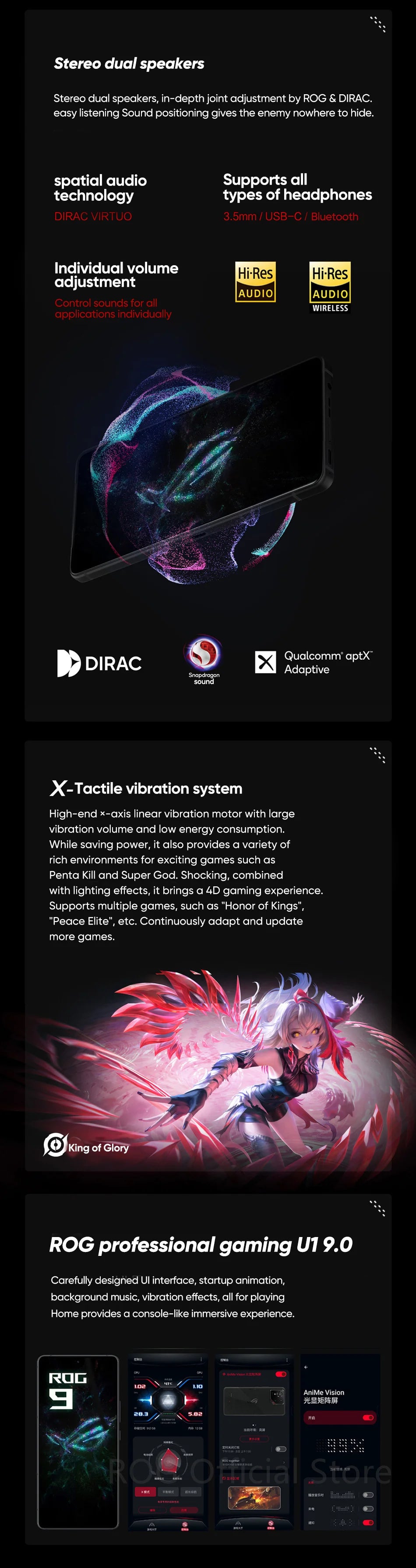 World Premiere ASUS ROG Phone 9 – Snapdragon 8 Elite 5G Smartphone, 6.78'' 185Hz AMOLED Display, 5800mAh, NFC, ROG 9 Pro