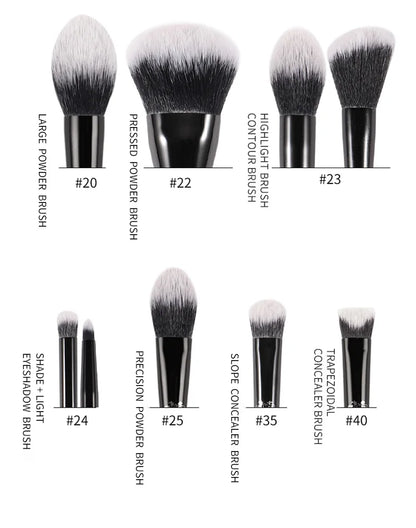 Kat Von D Makeup Brush Set – KVD Foundation, Blush, Highlight, Concealer, Powder & Eyeshadow Brushes Kit