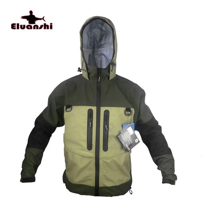 ELUANSHI Waterproof Fly Fishing Wader Jacket – Breathable Wading Clothing Apparel