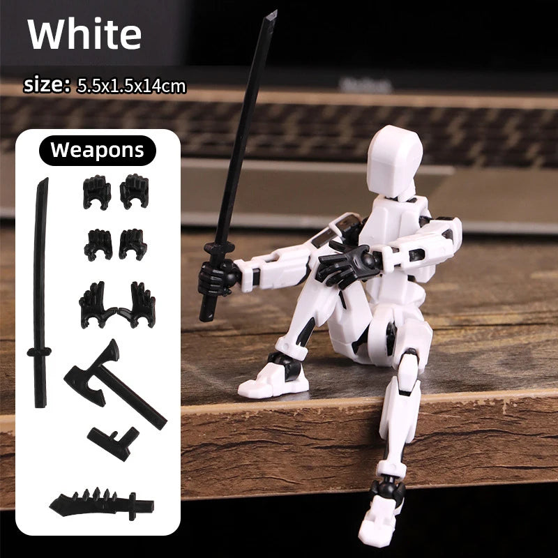Multi-Jointed Shapeshift Robot 3D Printed Mannequin – 13 Action Figures for Kids & Adults, Parent-Child Games & Gifts