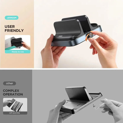 Joyroom Vertical Laptop Stand & Phone Mount Holder - Adjustable Desktop Dock for MacBook, Samsung, HP, Dell