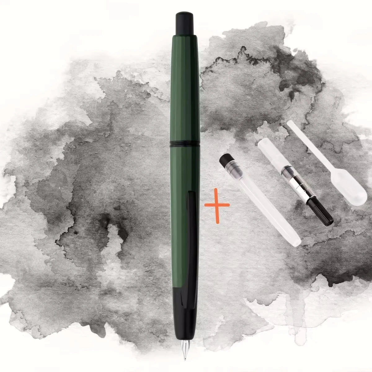 MAJOHN A2 Press Fountain Pen - Retractable EF Nib 0.4mm Resin Ink Pen with Converter, Lighter than A1, Perfect for Writing and Christmas Gift