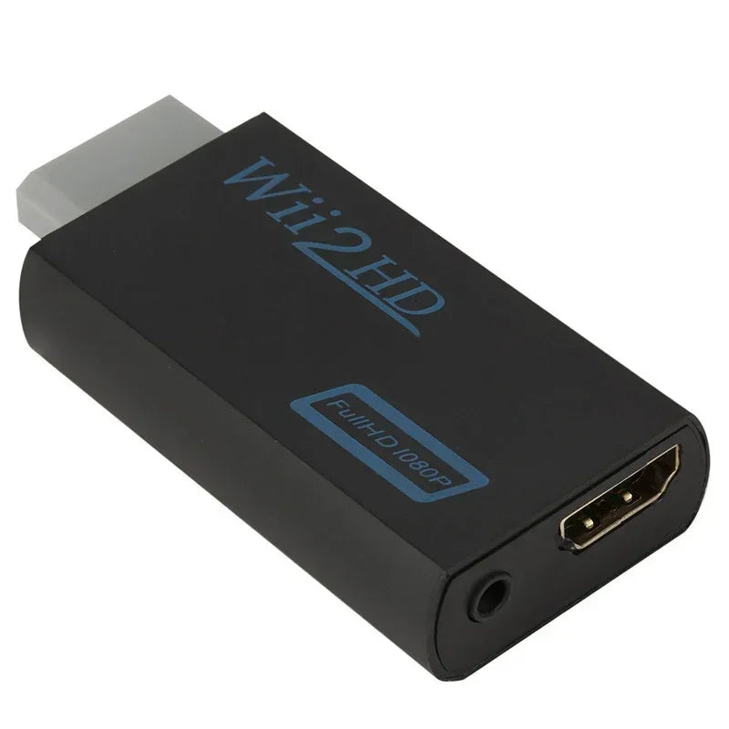 Full HD 1080P Wii to HDMI Converter Adapter – Wii2HDMI with 3.5mm Audio for PC & HDTV Display