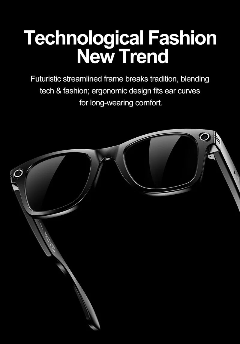 Xiaomi Smart Bluetooth Glasses — IP65 Waterproof, Video Recording, AI Photo Recognition, Translation, Call & Large Battery