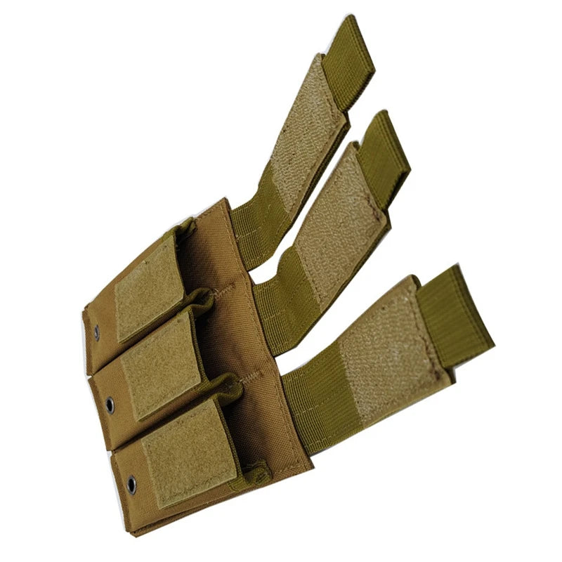 9mm Tactical Magazine Pouch - MOLLE Single & Double Mag Bag, Open-Top Pouch for Glock, M1911, 92F, Torch & Triple Bag