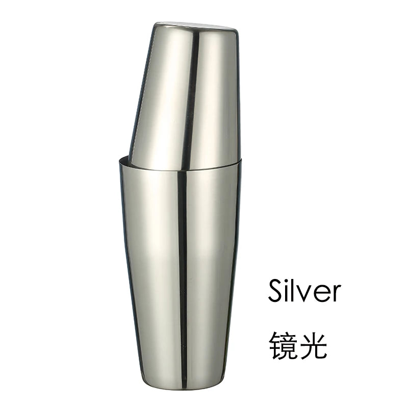 800ml Boston Cocktail Shaker Set – Stainless Steel Martini Bar Mixing Tin for Flair Cocktails