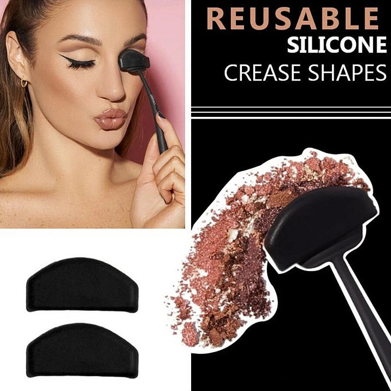 6-in-1 Silicone Eyeshadow Pads & Stencils - Eye Makeup Stamp & Applicator, Eyeliner Stencils Beauty Tools