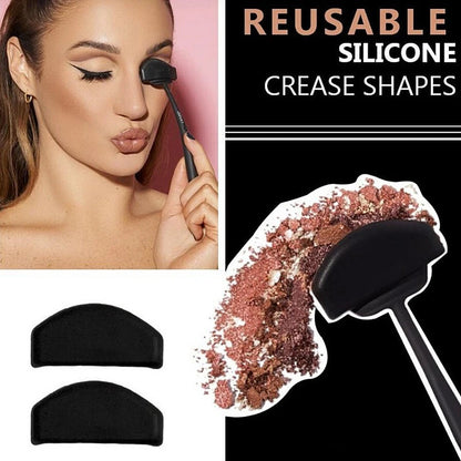 6-in-1 Silicone Eyeshadow Pads & Stencils - Eye Makeup Stamp & Applicator, Eyeliner Stencils Beauty Tools