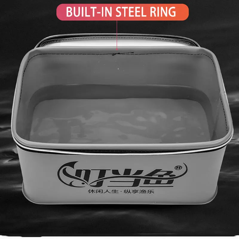 Multifunction EVA Folding Fishing Bag – Live Fish Bucket and Water Container, 4L/6L/10L/14L Tackle Storage Case