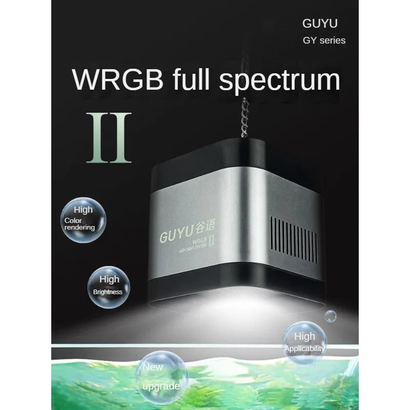 New Aquarium LED Water Grass Lamp - WRGB Full Spectrum 8500K, Explosive Algae Downlight for Fish Tanks, 25/35/65W