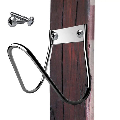Stainless Steel Hose Hanger – Heavy Duty Wall-Mount Hook for Garden & Expandable Hoses
