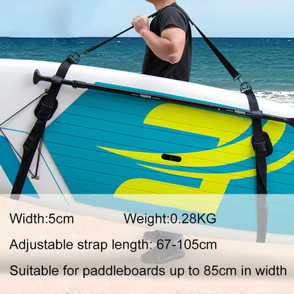 Adjustable Surfboard Shoulder Carry Sling – Paddle Board Strap & Deck Bag Carrier for SUP