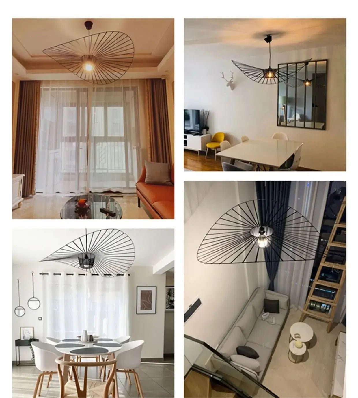 Italian Cross-Border Nordic Straw Hat Fabric Lamp — Modern Designer Art Lamp for Restaurant & Living Bedroom