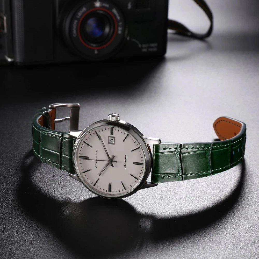 HEMSUT Genuine Leather Watch Band – Handmade Cowhide Quick Release Straps for Men 18MM-22MM