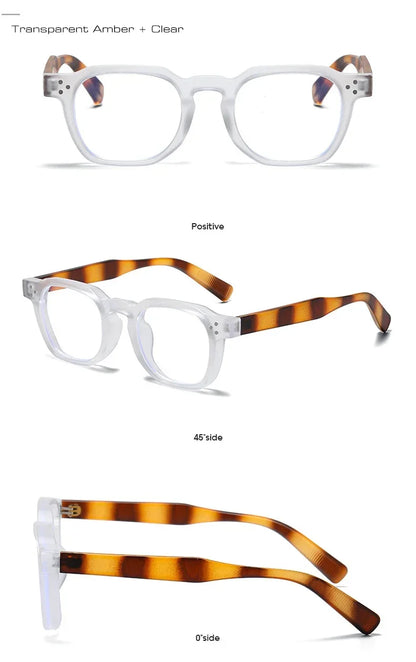 JNPCXI Vintage Rivet Oval Sunglasses – Fashion Leopard Frame Luxury Eyewear for Men & Women, Anti Blue Light Glasses