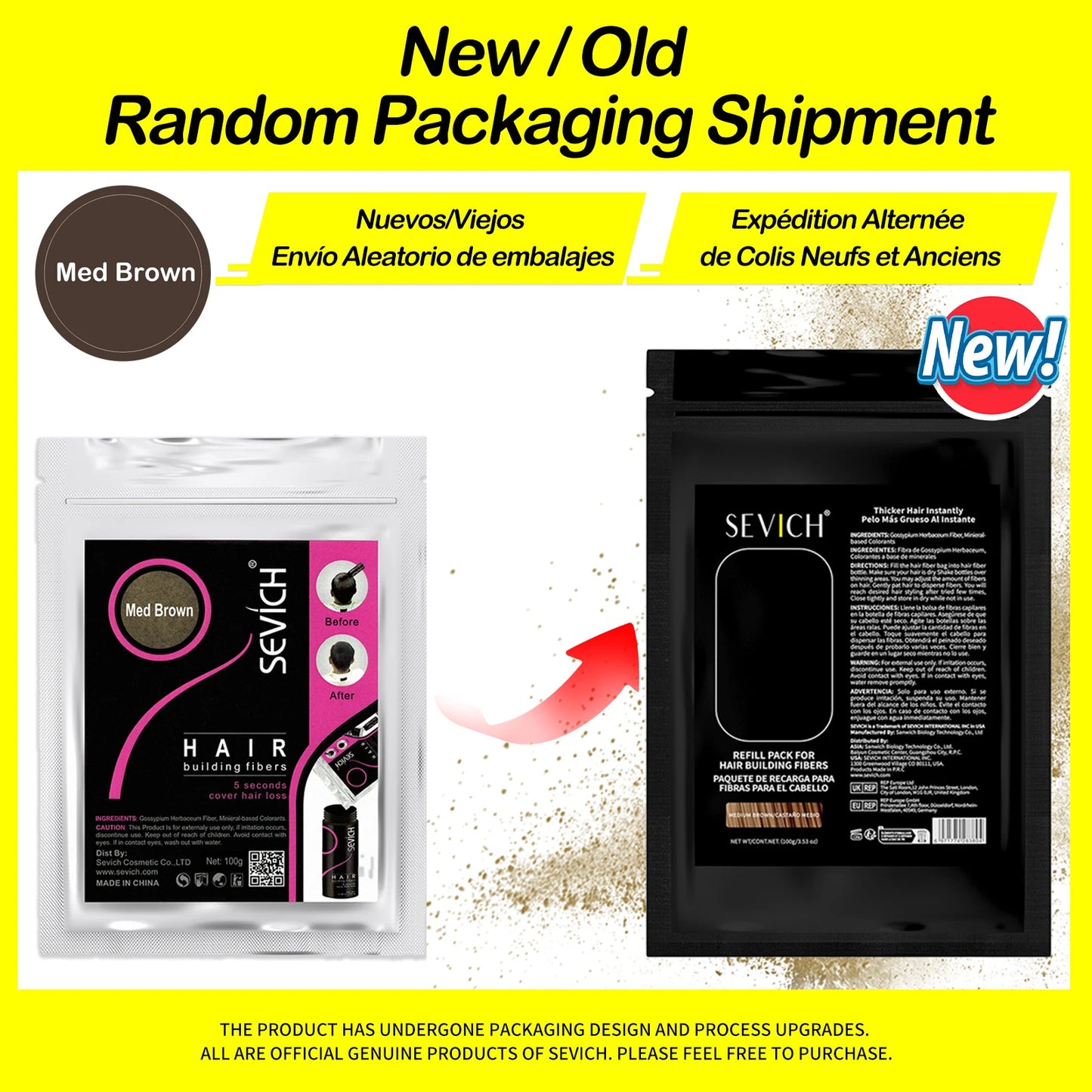 SEVICH Keratin Hair Fiber 100g — Thickening & Hair Building Powder Spray for Instant Regrowth and Hair Loss Concealer