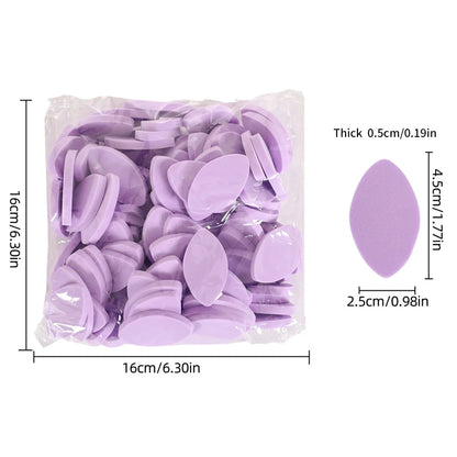 100pcs Soft Sponge Eyelash Pads – Reusable Lash Lifting & Eyelash Extension Practice Supplies