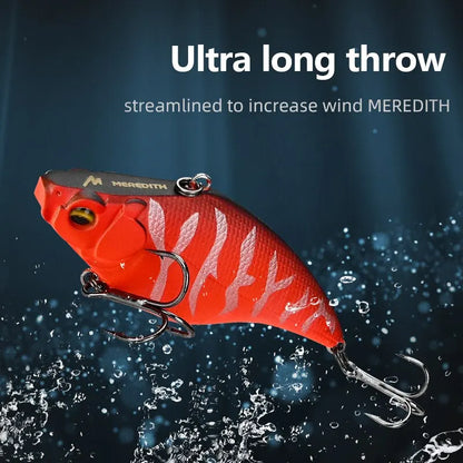 MEREDITH VIBRATION-X Wobblers — 75mm 19g Vibration Fishing Lures, Full Depth Artificial Bait Accessories