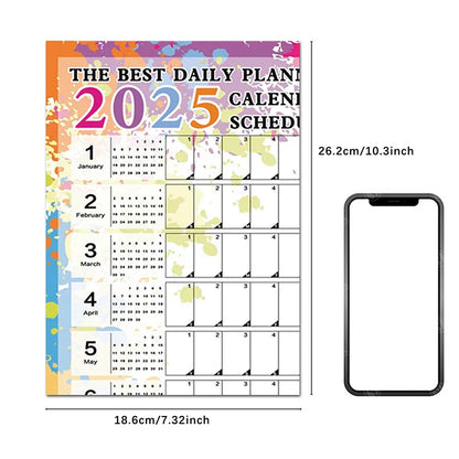 2024-2025 Kawaii Wall Calendar Planner – Large Schedule Organizer, To-Do List, Target Tracker, Office Supplies