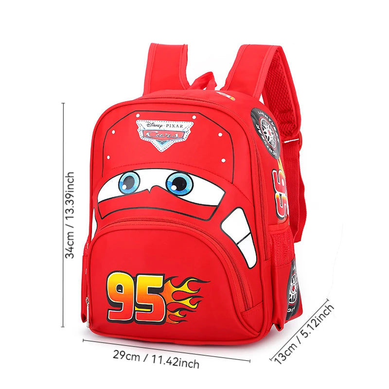 Disney 2024 Cartoon Car Backpack - Cute Kindergarten and Preschool School Bag for Children