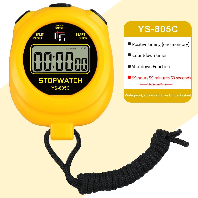 Professional Digital Pocket Stopwatch – Handheld Chronometer Timer with 0.01s Precision for Outdoor Sports & Training