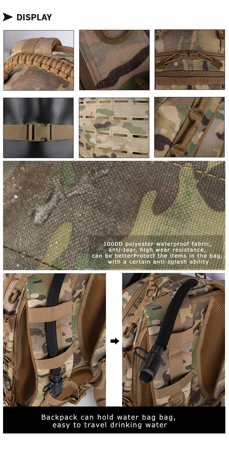 YAKEDA Hunting Backpack – Multi-Functional MOLLE Dragon Egg Bag, Waterproof & Wear-Resistant